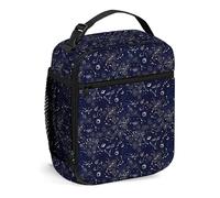Borsa per il pranzo portatile spaziale Borsa per pasti isolata, Stampa sullo spazio esterno a scienza del tema a galassia, Borsa per il pranzo riutilizzabile Borsa termica Contenitore per alim