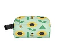 Borsa per il pranzo, resistente all'acqua, per le donne, mantiene il cibo caldo e più fresco, borsa termica per pasto per spiaggia, viaggi, girasole, api, verde primavera, bulto de lonchera para