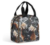Borsa per il pranzo riutilizzabile che gioca nella neve, isolata, per donne e uomini, a prova di perdite, borsa per il pranzo, borsa per il pranzo, per lavoro, viaggi, ufficio, picnic