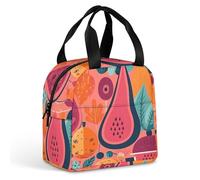 Borsa per il pranzo riutilizzabile, diversi tipi di frutta, isolata, per donne e uomini, a prova di perdite, borsa per il pranzo, borsa per il pranzo, borsa per il pranzo, per lavoro, viaggi, ufficio