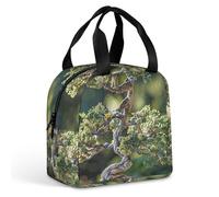 Borsa per il pranzo riutilizzabile, graziosa scatola per il pranzo isolata con albero bonsai, per donne e uomini, a prova di perdite, borsa per il pranzo, borsa per il pranzo, borsa per il pranzo, per