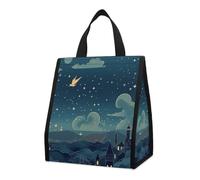 Borsa per il pranzo riutilizzabile, isolata, per donne e uomini, a prova di perdite, per notti magiche, portatile, per adulti, piccola borsa per il pranzo, per ufficio, lavoro, picnic, viaggi