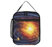 Borsa per il pranzo riutilizzabile isolata per donne e uomini borsa termica a tenuta stagna borsa termica solare galassia portatile per adulti piccola borsa per il pranzo per ufficio, lavoro, picnic
