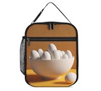 Borsa per il pranzo riutilizzabile isolata per donne e uomini borsa termica a tenuta stagna ci sono uova nella ciotola Lunch box portatile adulti piccola borsa per il pranzo per ufficio, lavoro