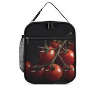 Borsa per il pranzo riutilizzabile isolata per donne e uomini, borsa termica a tenuta stagna, pomodori maturi, portatile, per adulti, piccola borsa per il pranzo, per ufficio, lavoro, picnic, viaggi