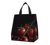 Borsa per il pranzo riutilizzabile isolata per donne e uomini, borsa termica a tenuta stagna, pomodori maturi, portatile, per adulti, piccola borsa per il pranzo, per ufficio, lavoro, picnic, viaggi