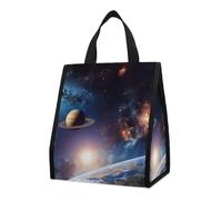 Borsa per il pranzo riutilizzabile isolata per donne e uomini, borsa termica a tenuta stagna, universo, galassia, spazio esterno, portatile, per adulti, piccola borsa per il pranzo, per ufficio