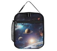 Borsa per il pranzo riutilizzabile isolata per donne e uomini, borsa termica a tenuta stagna, universo, galassia, spazio esterno, portatile, per adulti, piccola borsa per il pranzo, per ufficio