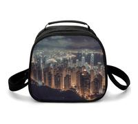 Borsa per il pranzo riutilizzabile per le donne Borsa termica per il pranzo per gli uomini Lunch box Hong Kong Lunch Cooler Bag a prova di perdite Contenitore per il pranzo per il lavoro Picnic Viaggi