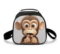 Borsa per il pranzo riutilizzabile per le donne Borsa termica per il pranzo per gli uomini Lunchbox The Silent Monkey Lunch Cooler Bag Contenitore per il pranzo a prova di perdite per il lavoro Picnic