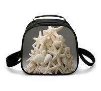 Borsa per il pranzo riutilizzabile per le donne Borsa termica per il pranzo per gli uomini Lunchbox Molti Avorio Stelle Marine Lunch Cooler Bag Contenitore per il pranzo a prova di perdite per il