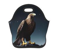 Borsa per il pranzo riutilizzabile per le donne isolata Lunch Box per gli uomini a prova di perdite Aquila sotto le stelle Borsa per il pranzo di grande capacità Borsa termica per ufficio, viaggi