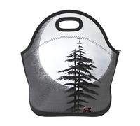 Borsa per il pranzo riutilizzabile per le donne isolata Lunch Box per gli uomini a prova di perdite Lunchbox Moon Pine Tree Lunch Tote Bag Grande Capacità Borsa termica per ufficio Viaggi Picnic