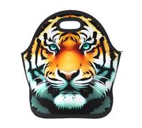 Borsa per il pranzo riutilizzabile per le donne isolata per il pranzo da uomo a prova di perdite Little Fat Tiger Head Lunch Tote Bag Grande Capacità Borsa termica per il pranzo per ufficio, viaggi