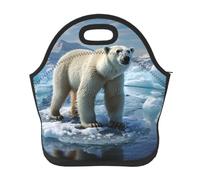 Borsa per il pranzo riutilizzabile per le donne isolata per il pranzo da uomo a prova di perdite Lunchbox Polar Bear Ice Lunch Tote Bag di grande capacità per ufficio, viaggi, picnic all'aperto
