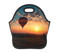 Borsa per il pranzo riutilizzabile per le donne Scatola termica per il pranzo per gli uomini a prova di perdite Lunchbox mongolfiera tramonto Borsa per il pranzo di grande capacità Borsa termica per