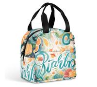 Borsa per il pranzo riutilizzabile Spring Is Coming isolata Lunch Box per donne uomini a prova di perdite Cooler Lunch Tote Bag Borsa per il pranzo per lavoro, viaggi, ufficio, picnic