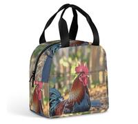 Borsa per il pranzo riutilizzabile, una bella borsa termica per il pranzo a forma di gallo, per donne e uomini, a prova di perdite, borsa per il pranzo, borsa per il pranzo, borsa per il pranzo, per