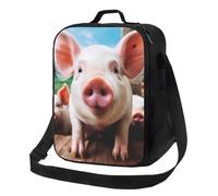 Borsa per il pranzo sorridente per donne e uomini, riutilizzabile, per ufficio, picnic, contenitore per il pranzo isolato, a prova di perdite, borsa portatile per il pranzo da viaggio