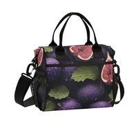 Borsa per il pranzo tropicale a prova di perdite, grande, con tracolla, borsa per il pranzo per le ragazze delle scuole superiori, pic-nic