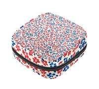 Borsa per il primo ciclo mestruale per ragazze e donne, borsa portaoggetti per assorbenti igienici, borsa per coppetta mestruale con motivo floreale colorato, porta tamponi mestruali femminili