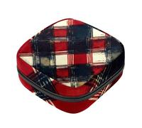 Borsa per il primo ciclo mestruale per ragazze e donne, borsa portaoggetti per assorbenti igienici, borsa per coppetta mestruale a quadri, porta tamponi mestruali femminili