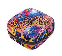 Borsa per il primo ciclo mestruale rosa leopardato per ragazze e donne, borsa per assorbenti igienici, borsa per coppetta mestruale, porta tamponi mestruali