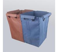 Borsa per il rivestimento del carrello della lavanderia, Borsa di ricambio conica per il carrello della biancheria asciutta e bagnata, borsa di lino per carrello di lavoro della camera d'albergo