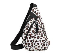 Borsa per il torace sportivo, borsa per il torace con stampa leopardata con cinturino a traversa per tutta la partita di grande capacità di grande capacità
