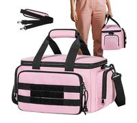 Borsa per il trasporto, borsa per attrezzi resistente, con cerniera e scomparti multipli e tessuto resistente, per falegnami, riparatori, giardinaggio, trapano, di misurazione, pinze