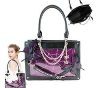 Borsa per il trasporto con farfalle - Borsa per il trasporto con labirinto farfalla stile scuro borsa per il trasporto con farfalle in stile scuro | Borsa per la spesa riutilizzabile da donna,