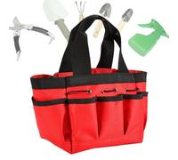 Borsa per il trasporto degli attrezzi da giardino - Organizer per attrezzi da giardino in tessuto Oxford 600d | Contenitore portatile per l'organizzazione dei gadget per pinze, forbici, martello