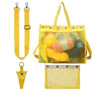 Borsa per il trasporto del filato, grande capacità, trasparente, in rete Yaаn, per casa, interni, esterni, viaggi, scuola, fidanzata, moglie, fidanzata, S, giallo, vedi descrizione, Vedi descrizione