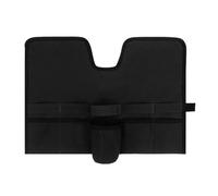 Borsa per il trasporto del set da cocktail in tela, borsa per kit da barman professionale con cintura arrotolabile, borsa portatile per strumenti di mixology per campeggio, picnic (Nera)