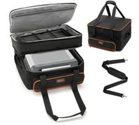 Borsa per il trasporto della griglia compatibile con Ninja GR101, custodia | Organizer per barbecue da 35,6 cm, senza fumo, griglia e piastra per interni, tasca per attrezzi e tracolla per campeggio