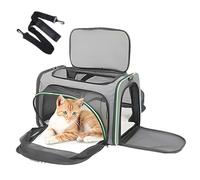 Borsa per il trasporto di gatti | Backpack di chat per cani per cani Pecute Dog | Banca con chat flessibile e materasso per | Accessorio da viaggio ideale per veterinario, aereo e animale
