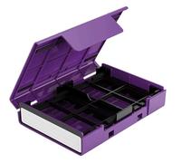 Borsa per il trasporto di unità esterne, custodia multifunzione per disco rigido, 6,3 e 8,9 cm, protezione antiurto impermeabile con supporto, scatola con etichetta antipolvere, grigio, 1 pezzo