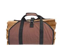 Borsa per il trasporto in legno - Borsa in legno impermeabile,Borsa in legno per barbecue da campeggio, portalegna di grande capacità Tasca aperta Risparmia tempo e fatica Abbto, Marrone