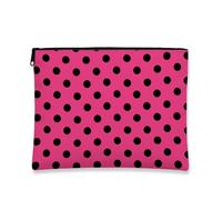 Borsa per il trucco a pois, borsa da viaggio per cosmetici da donna, piccola borsa portatile con cerniera, borsa da toeletta per uso quotidiano, borsa da toeletta per la cura della pelle, essenziale