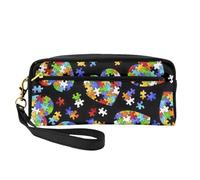 Borsa per il trucco alla moda con stampa a forma di cuore, per donne e ragazze, per articoli da toeletta, scuola, ufficio, viaggi