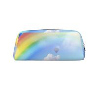 Borsa per il trucco arcobaleno da sogno per donne e uomini, borsa da viaggio per articoli da toeletta, astuccio grande per matite