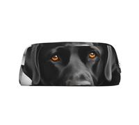 Borsa per il trucco Black Dog per uomo e donna, beauty case da viaggio, pochette estetica, astuccio grande per matite