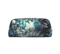 Borsa per il trucco Blue Moon per donna e uomo, astuccio per matite, piccola borsa per cosmetici da viaggio, borse da toilette con cerniera, astucci per penne estetiche, borse portaoggetti alla moda,