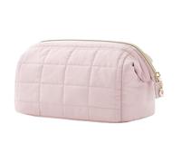 Borsa per il trucco - Borsa cosmetica | Organizzatori di casi di trucco | per il trucco | Borse da toilette cosmetiche trapuntate da viaggio per le donne | Organizzatore tascabile v, Rosa