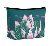 Borsa per il trucco Borsa cosmetica portatile Fiore Namaste Borsa da toeletta Organizer per il trucco Custodia con cerniera di grande capacità Borsa da toeletta da viaggio per donne e uomini