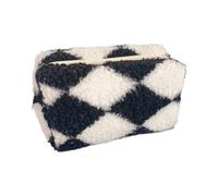 Borsa per il trucco Borsa da toilette Borsa da toilette Borsa cosmetica tinta unita Clutch Organizzatore di trucco per la cura personale Borsa di bellezza per le donne Borsa da toilette da viaggio