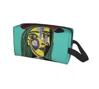 Borsa per il trucco Borsa da viaggio for cosmetici personalizzata Pablo Picasso Ragazza davanti allo specchio for donna, organizer for trucco e articoli toeletta, kit di bellezza(Color09)