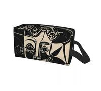 Borsa per il trucco Borsa da viaggio for cosmetici personalizzata Pablo Picasso Ragazza davanti allo specchio for donna, organizer for trucco e articoli toeletta, kit di bellezza(Color01)