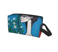 Borsa per il trucco Borsa da viaggio for cosmetici personalizzata Pablo Picasso Ragazza davanti allo specchio for donna, organizer for trucco e articoli toeletta, kit di bellezza(Color12)