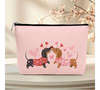 Borsa per il trucco, borsa da viaggio leggera da viaggio, organizer portatile con cerniera, LCS Multicolore 02128, 9.8 x 7 x 2 inches